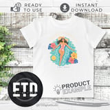 Pool Mode PNG Digital Download, Summer Vacation Girl Sublimation Design, Tropical Relaxation Graphic for T-Shirts Mugs Tumblers, Resort thumbnail 3