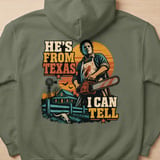 Hes From Texas I Can Tell Hoodie thumbnail 1