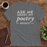 Ask Me About My Poetry Books Softstyle Tee thumbnail 2