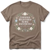 Floral Nurse Anesthetist Tee thumbnail 6