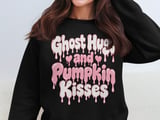 Ghost Hugs and Pumpkin Kisses Tee or Sweatshirt thumbnail 14