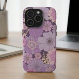 Vintage Lilac Floral MagSafe® Phone Case thumbnail 2