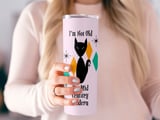 Mid Century Modern Cat Tumbler, Vintage Style Cat Decor, I'm Not Old, Retro 50s Design, I'm Mid Century Modern, Fun Cat Lover Gift thumbnail 1