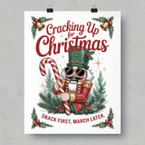 Christmas Nutcracker Poster: Funny Festive Art, Cool Shades, Holiday Decor thumbnail 12
