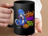 I Saw That Halloween Blue Jay Mug thumbnail 15