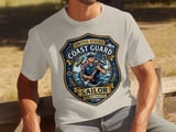 US Coast Guard Sailor T-Shirt | Semper Paratus Est. 1790 Military Veteran Gift Tee | Patriotic Nautical Emblem Apparel thumbnail 1