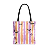 Spooky Cute Bat & Star Phone Case | Pastel Goth Halloween Striped Tote Bag | Y2K Grunge Aesthetic Fall Accessory thumbnail 1