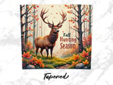 Fall Hunting Season, Deer 20oz Tumbler Wrap, Autumn Forest Tumbler, Wildlife Hunter Gift, Buck Tumbler Design, Fall Leaves Tumbler Wrap thumbnail 5