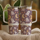 Whimsical Ghost & Moon Digital Pattern Size Bundle Png thumbnail 9