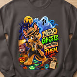 Halloween Ghosts Detective Chase Dog Sweatshirt thumbnail 8