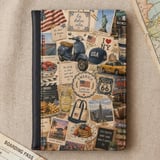 Vintage USA Travel Collage Passport Cover thumbnail 5