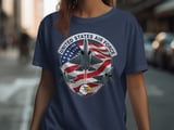 United States Air Force T-Shirt | Patriotic US Air Force F-35 Fighter Jet Tee | American Flag Veteran Aviation Gift Apparel thumbnail 5