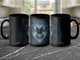 Haunted Ghost Face Mug Wrap PNG, Spooky Scary Woman Digital Design for 11oz 15oz Sublimation Mug, Horror thumbnail 6