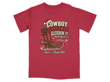 Cowboy Christmas Sleighin It Tee thumbnail 3