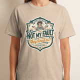 Funny 'Not My Fault They Hired Me' T-Shirt, Sarcastic Office Humor Graphic Tee, I Didn't Ask For This Work Gift for Coworker thumbnail 9