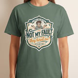 Funny 'Not My Fault They Hired Me' T-Shirt, Sarcastic Office Humor Graphic Tee, I Didn't Ask For This Work Gift for Coworker thumbnail 8