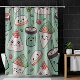 Kawaii Sushi & Boba Tea Pattern Digital Size Bundle Png thumbnail 10