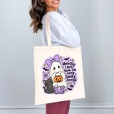 Not Spooky Enough Ghost Tote Bag thumbnail 4