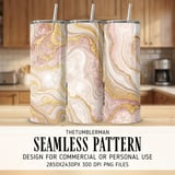 Rose Gold Marble Tumbler Design, Digital Download, Watercolor Flower Backgrounds, Floral Junk Journal Pages, Printable tumbler png thumbnail 2