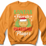 Pickleball Gildan Crewneck Sweatshirt, Santas Favorite Pickleball Player, Court Warm Up thumbnail 9
