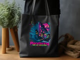 Rendering Rain on Concrete Tote Bag thumbnail 2