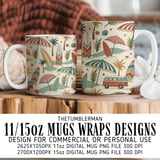 Retro Coastal Beach Digital Design Size Bundle Png thumbnail 4