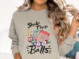 Shake Those Balls Bingo Humor Sweatshirt thumbnail 4