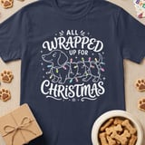 All Wrapped Up Dachshund Christmas Tee thumbnail 3