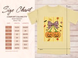 Cute Halloween Pumpkin Sweatshirt, Leopard Bow Spooky Season Hoodie, Fall Faux Glitter Pumpkins T-Shirt for Women thumbnail 15