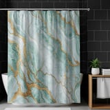 Teal Marble Tumbler Design, Digital Papers, Gold Veins, Printable Tumbler Png, Floral Junk Journal Pages, Watercolor Flower Backgrounds thumbnail 10
