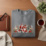 Black Santa and Mrs Claus PNG Clipart, African American Merry Christmas Graphic, Vintage Winter Holiday Sublimation Art Digital Download thumbnail 17