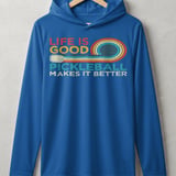 Pickleball Sport-Tek Performance Hood, Life is Good Pickleball Makes It Better, Lightweight Hoodie thumbnail 3