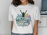 Cancer fighting t-shirt Victory Looks Like Me, Inspirational Tee, Cancer Awareness Shirt, Support T-Shirt, Survivor Gift, Hope Shirt thumbnail 6