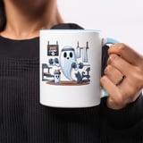 Halloween Mug, Boo Strong Ghost Gym Mug, Workout Ghost Coffee Cup, Halloween Gift, Funny Ghost Mug, Gym Humor Mug, Ghost Lover Gift thumbnail 2