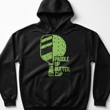 Pickleball Gildan Fleece Hoodie, Paddle Up Butter, Cup, Court Pullover thumbnail 1
