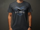 B-1 Lancer T-Shirt, US Air Force Bomber Graphic Tee, Military Aviation Veteran Gift, Global Strike Plane Crew Shirt, Patriotic Aircraft Top thumbnail 4