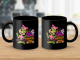 Peace Love Pumpkins Yoga Frog Mug thumbnail 2