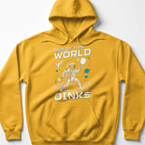 Pickleball Gildan Fleece Hoodie, Out of This World Dinks, Cosmic Astronaut Court Pullover Sweatshirt thumbnail 10