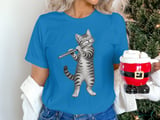 Flute Playing Cat Tee thumbnail 1