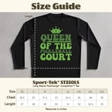 Pickleball Sport-Tek Long Sleeve Tee, Queen of the Pickleball Court, Outdoor Performance Sun Shield Shirt thumbnail 12
