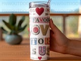 My Favorite Love Story Is Us Tumbler Wrap Digital PNG, 20oz Sublimation Design, Romantic Valentine Anniversary Gift thumbnail 4
