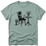 Cozy Bookish Cat Tee thumbnail 11