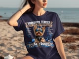 Yorkshire Terrier Total Trouble Tee thumbnail 3