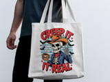 Creep It Real Skeleton Tote Bag thumbnail 10