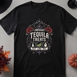 Halloween Drinking Shirt Gothic Tequila Margarita thumbnail 3