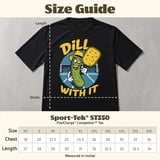 Pickleball Sport-Tek Performance Tee, Dill With It, Breathable Moisture-Wicking Court Apparel thumbnail 11