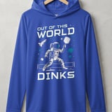 Pickleball Sport-Tek Performance Hood, Out of This World Dinks, Lightweight Hoodie thumbnail 4