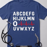 PQRST Heartbeat Alphabet Tee thumbnail 3