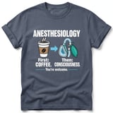 Anesthesiology First Coffee Tee thumbnail 3