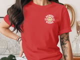 Retro School Nurse T-Shirt: Smiling Face, Star Eyes, Checkered thumbnail 9